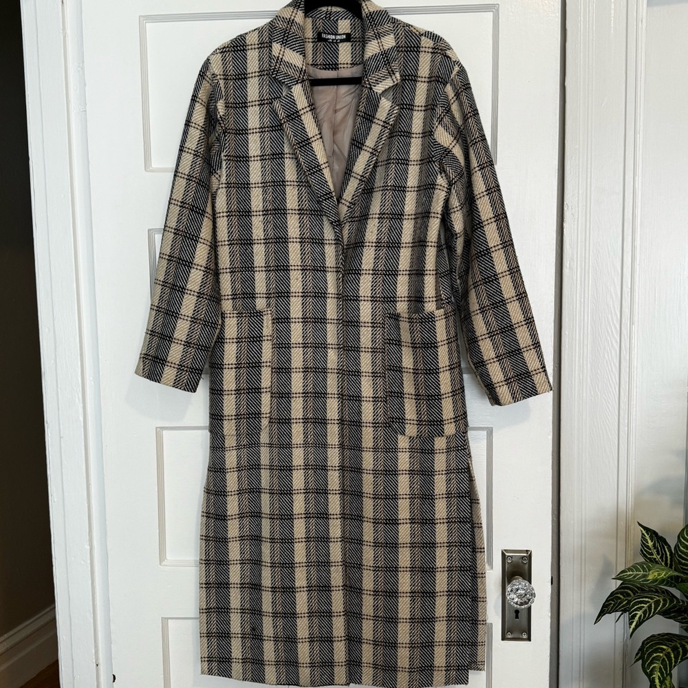 Plaid Long Coat